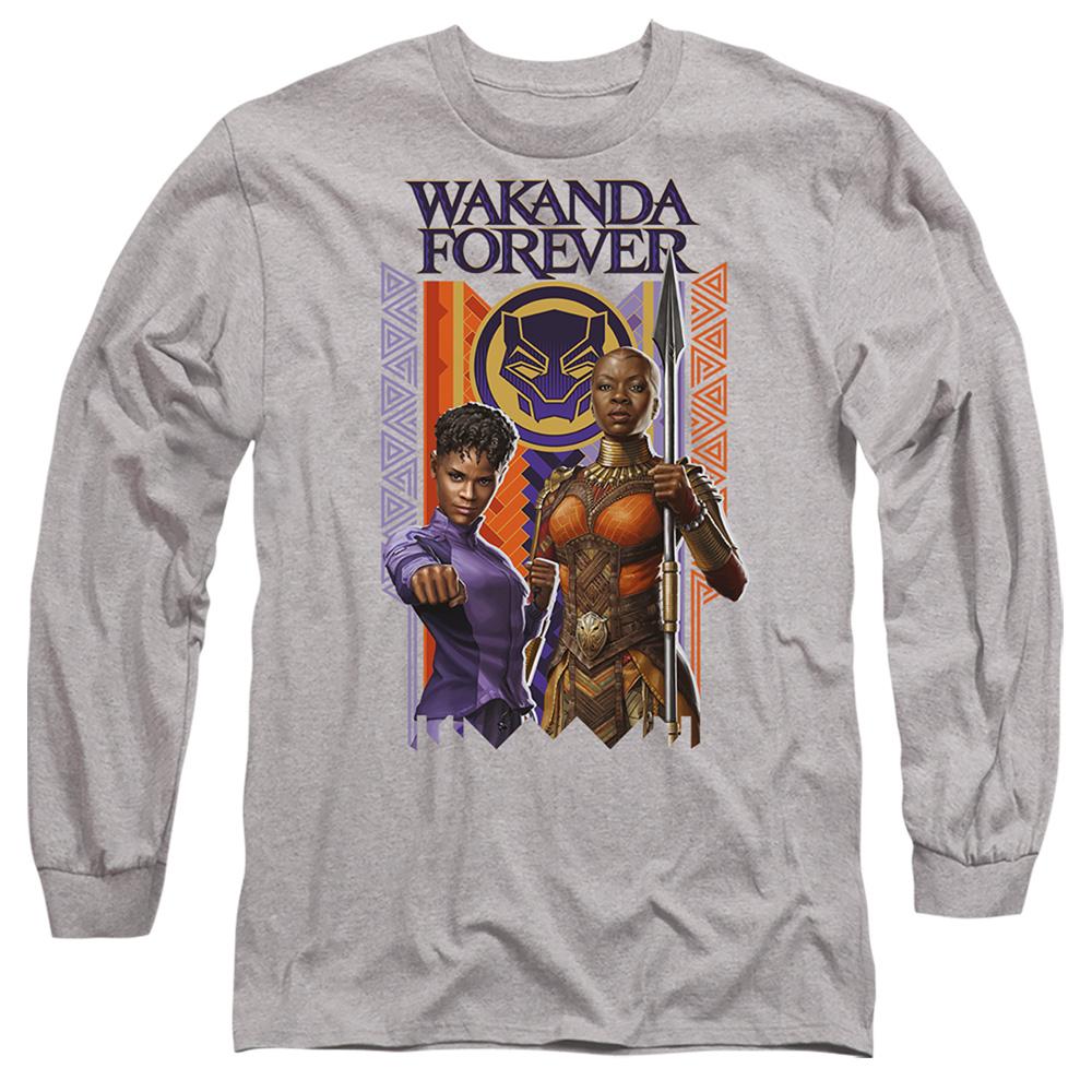 Sport Heather - Front - Black Panther: Wakanda Forever Unisex Adult Shuri Okoye T-Shirt