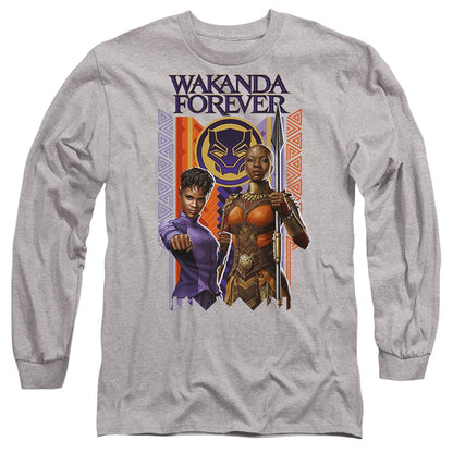 Sport Heather - Front - Black Panther: Wakanda Forever Unisex Adult Shuri Okoye T-Shirt