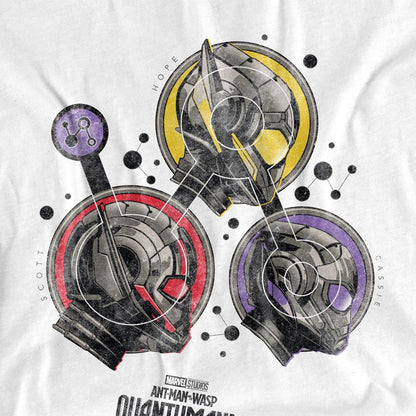 White - Side - Ant-Man And The Wasp: Quantumania Unisex Adult Quantum Heroes T-Shirt