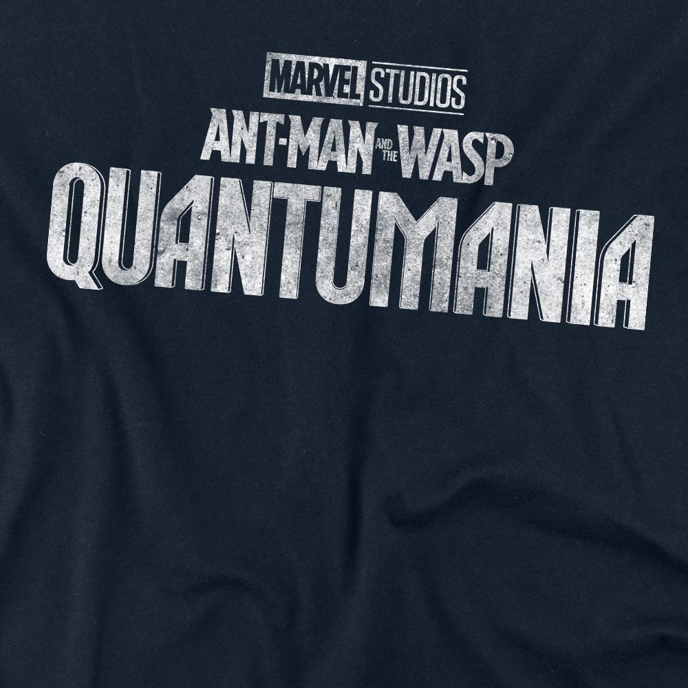 Navy - Side - Ant-Man And The Wasp: Quantumania Unisex Adult Logo T-Shirt