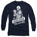 Navy - Front - Star Wars Unisex Adult Dadalorian Star Wars: The Mandalorian Fathers Day T-Shirt