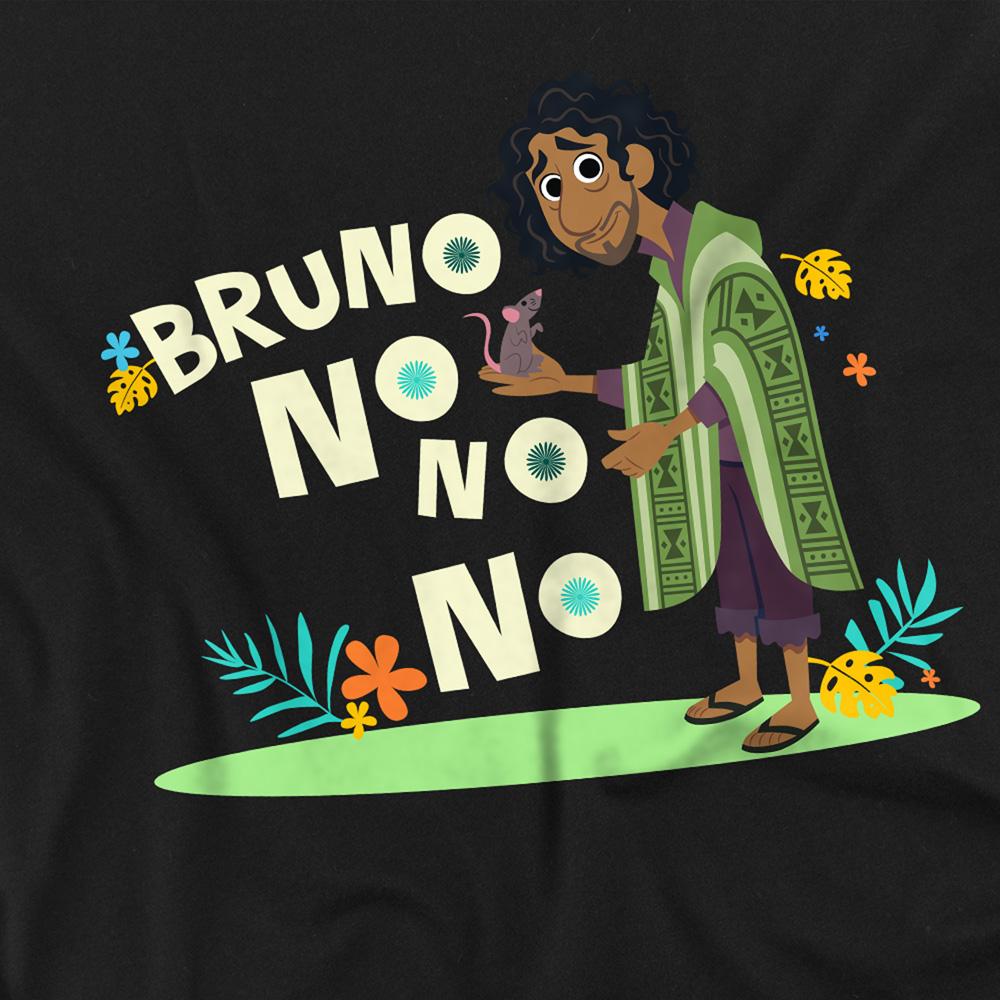 Black - Side - Encanto Unisex Adult No, No, No Bruno T-Shirt