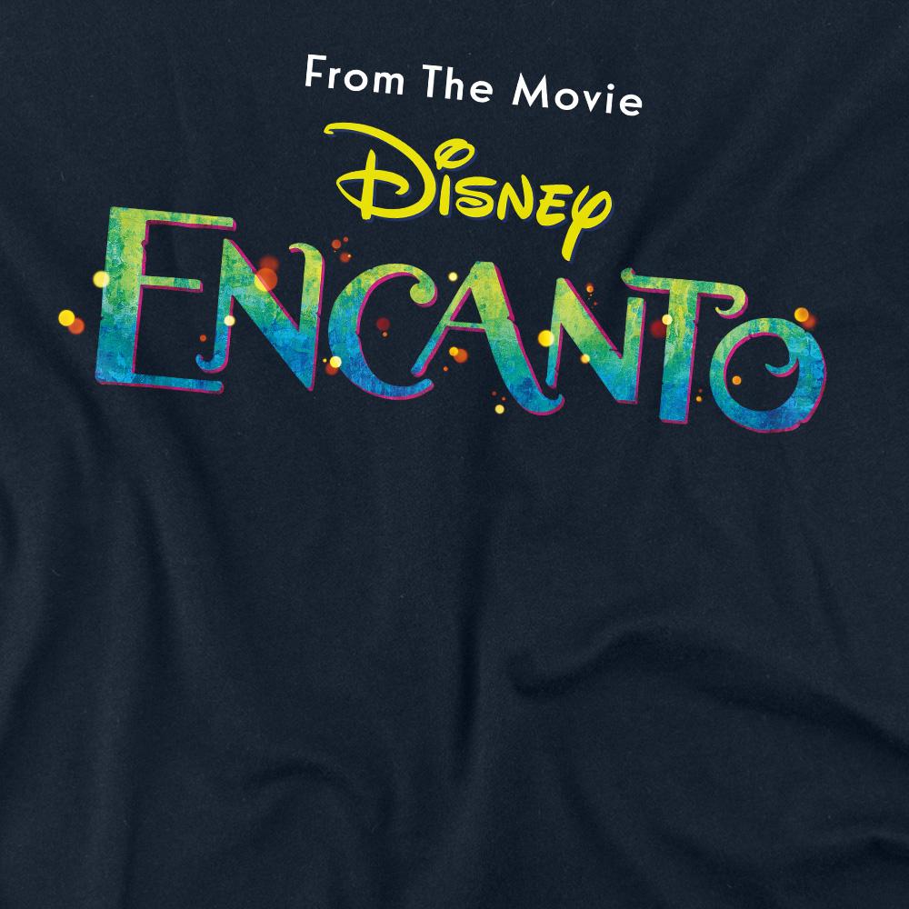 Navy - Side - Encanto Unisex Adult Logo T-Shirt