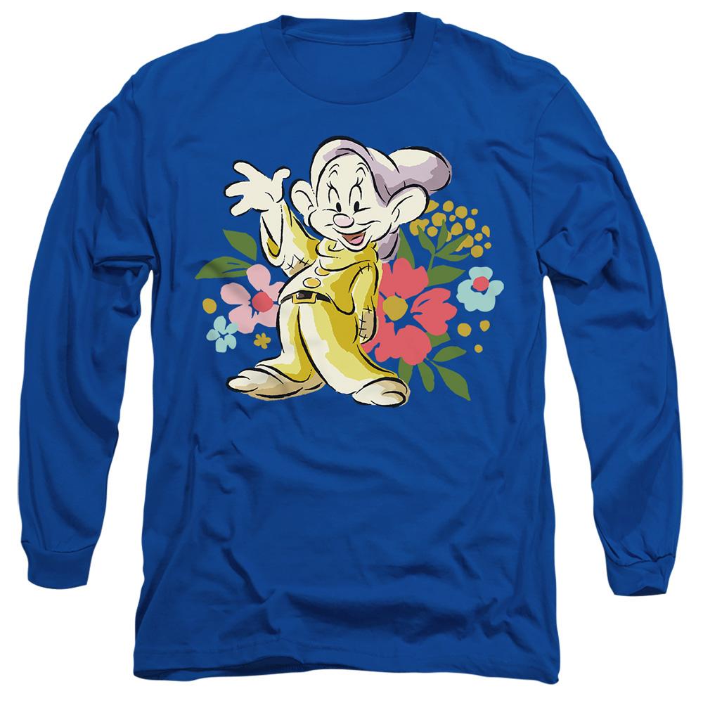 Royal Blue - Front - Snow White Unisex Adult Greetings Dopey T-Shirt