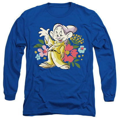 Royal Blue - Front - Snow White Unisex Adult Greetings Dopey T-Shirt