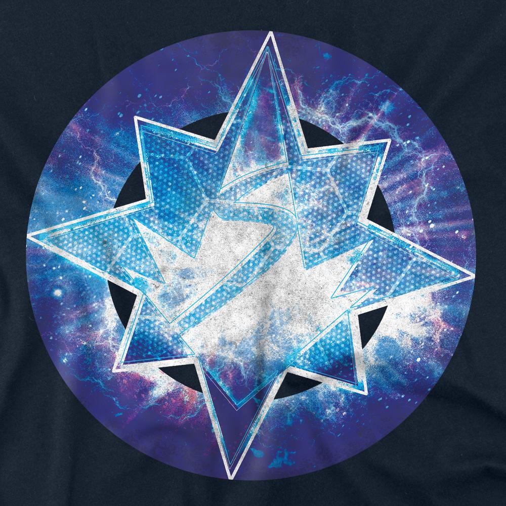 Navy - Side - The Marvels Unisex Adult Galaxy Logo T-Shirt