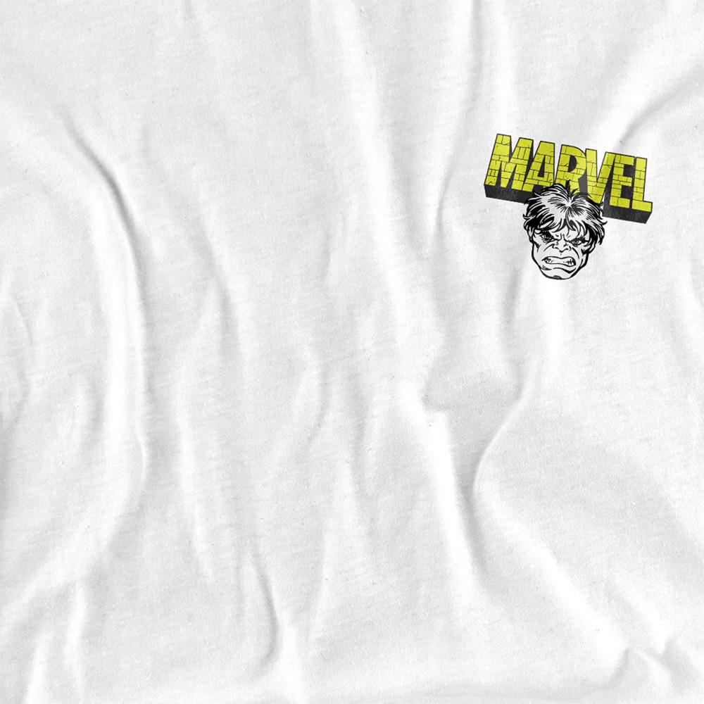 White - Side - Hulk Unisex Adult Crusher T-Shirt