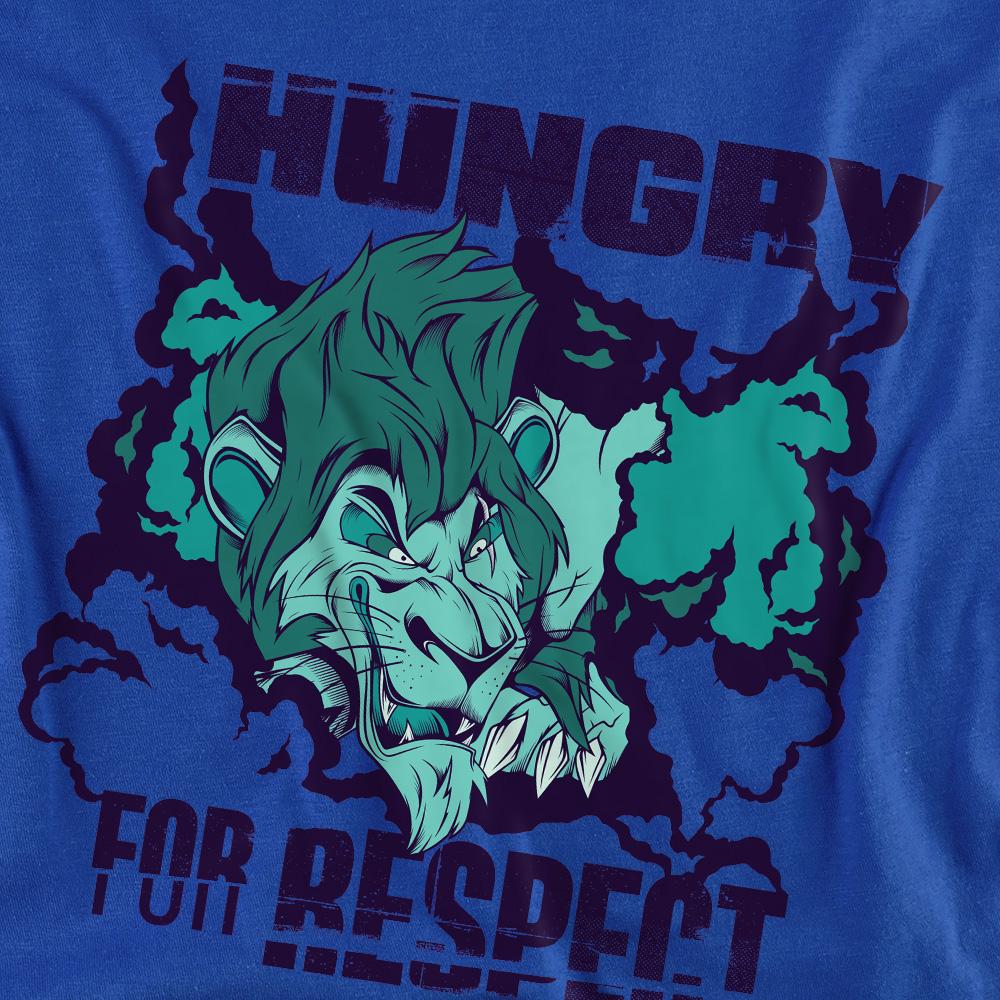 Royal Blue - Side - Disney Villains Unisex Adult Hungry For Respect Scar T-Shirt