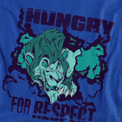 Royal Blue - Side - Disney Villains Unisex Adult Hungry For Respect Scar T-Shirt