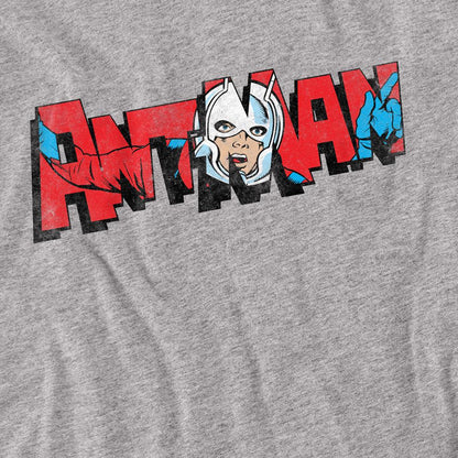 Sport Heather - Side - Ant-Man And The Wasp: Quantumania Unisex Adult Retro Frame Logo T-Shirt