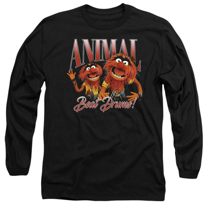 Black - Front - The Muppets Unisex Adult Bootleg Animal T-Shirt