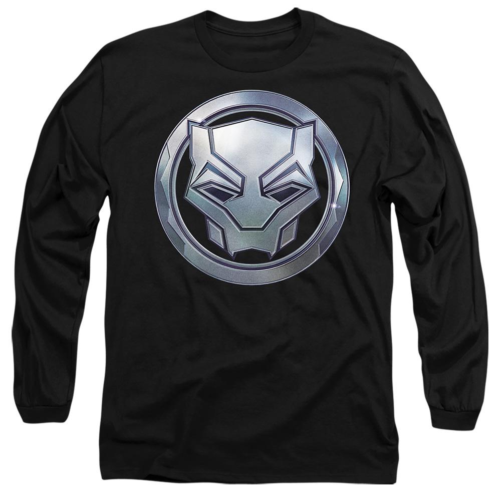 Black - Front - Black Panther: Wakanda Forever Unisex Adult Icon T-Shirt