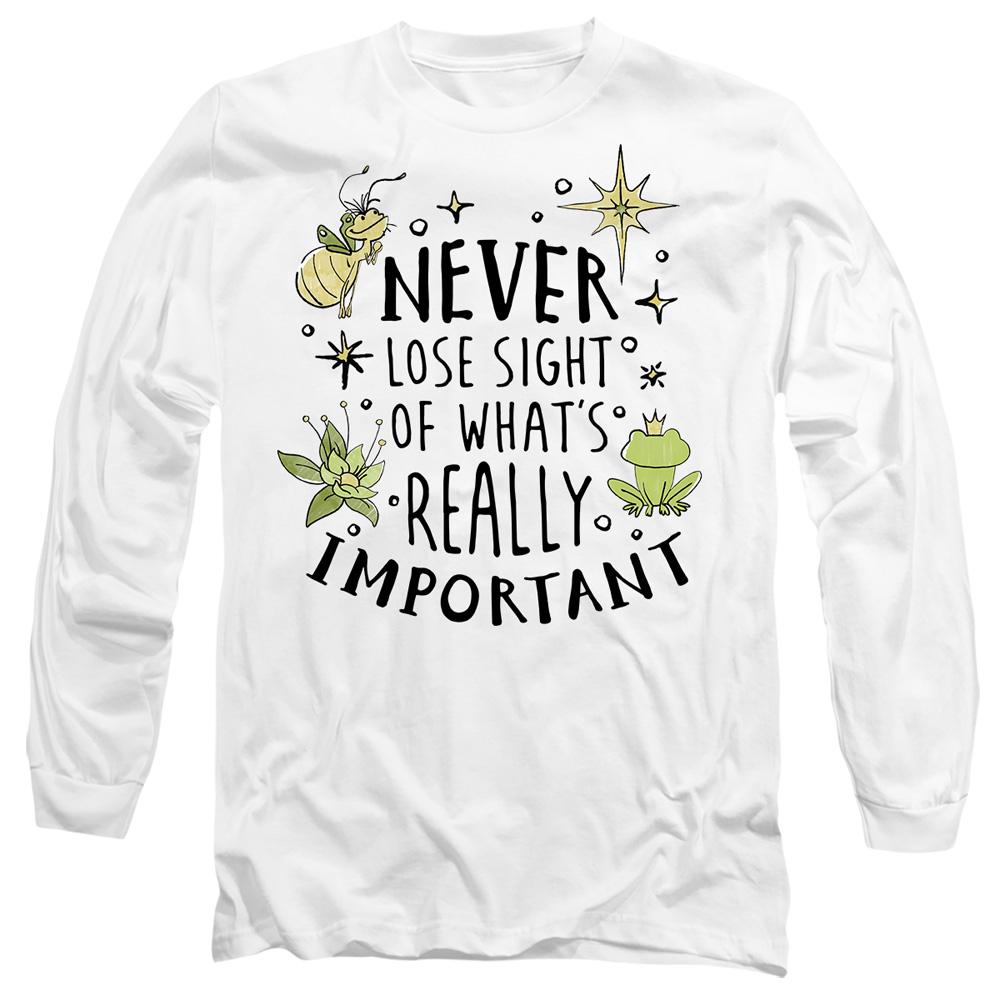 White - Front - The Princess and the Frog Unisex Adult Never Lose Sight T-Shirt
