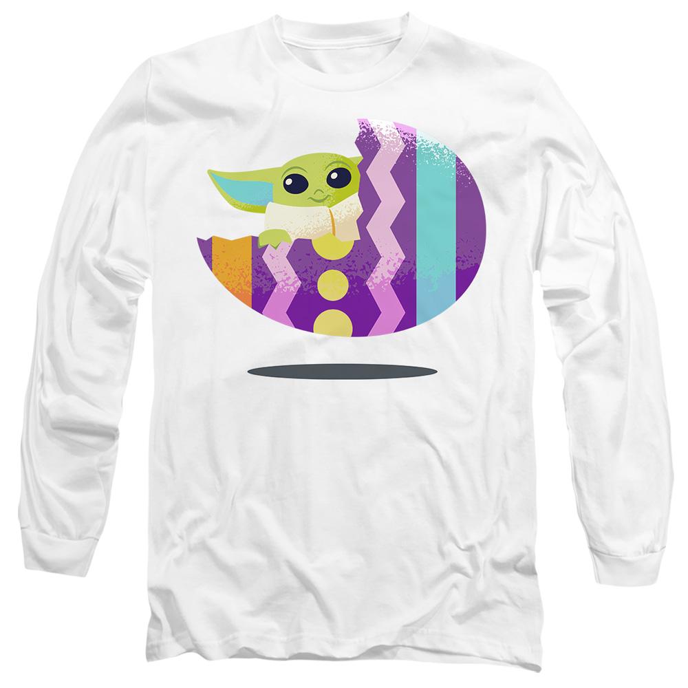 White - Front - Star Wars Unisex Adult Ride Grogu Easter Egg T-Shirt