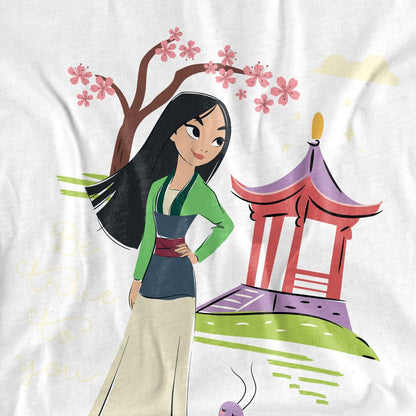 White - Side - Mulan Unisex Adult Be True To You T-Shirt