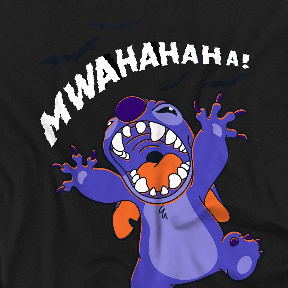 Black - Side - Lilo & Stitch Unisex Adult Evil Laugh T-Shirt