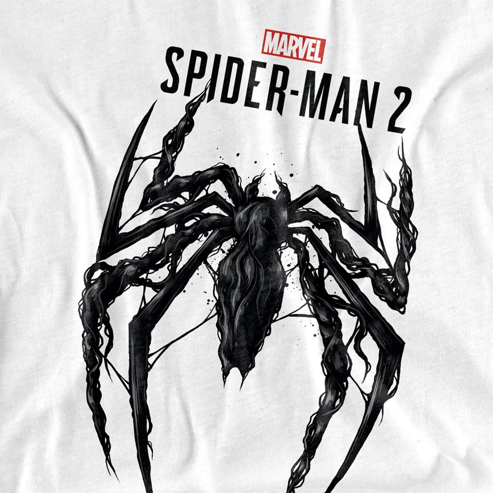 White - Side - Spider-Man 2 Unisex Adult Gamerverse Venom Spider T-Shirt