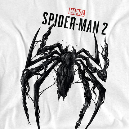 White - Side - Spider-Man 2 Unisex Adult Gamerverse Venom Spider T-Shirt
