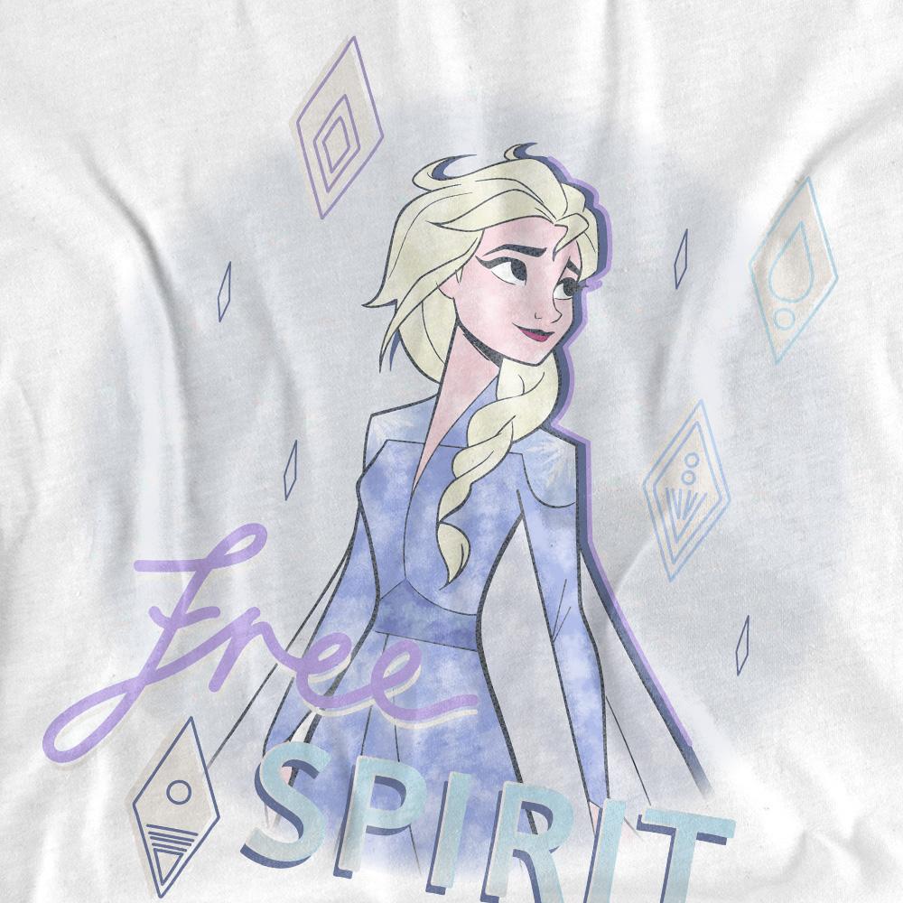 White - Side - Frozen Unisex Adult Believe In Yourself Elsa T-Shirt