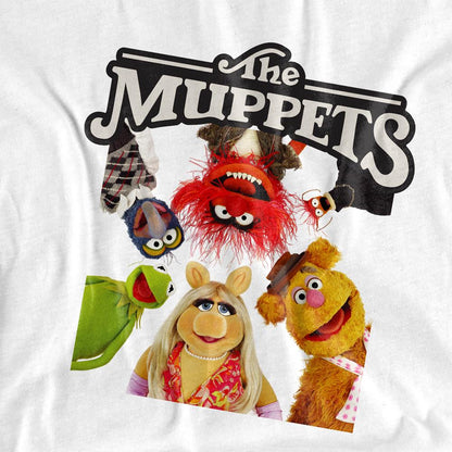 White - Side - The Muppets Unisex Adult Group Pose T-Shirt