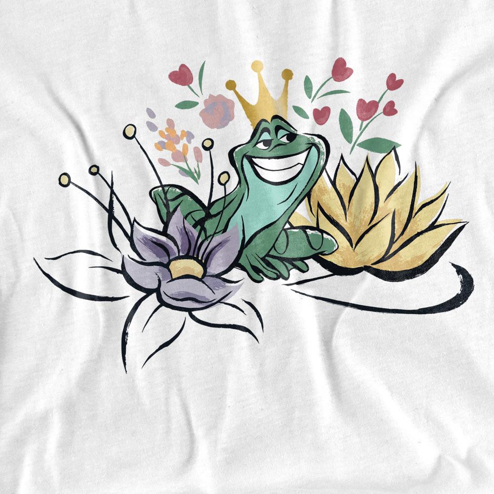 White - Side - The Princess and the Frog Unisex Adult Prince Naveen T-Shirt