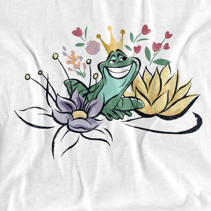 White - Side - The Princess and the Frog Unisex Adult Prince Naveen T-Shirt