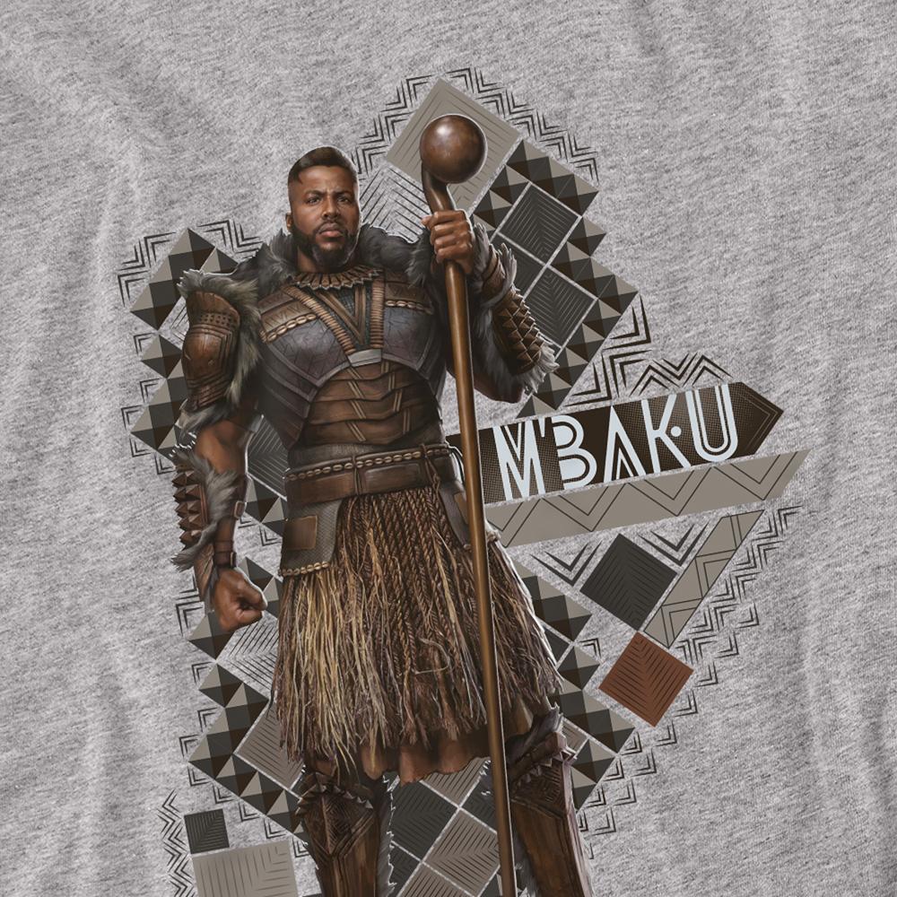 Sport Heather - Side - Black Panther: Wakanda Forever Unisex Adult M´Baku T-Shirt