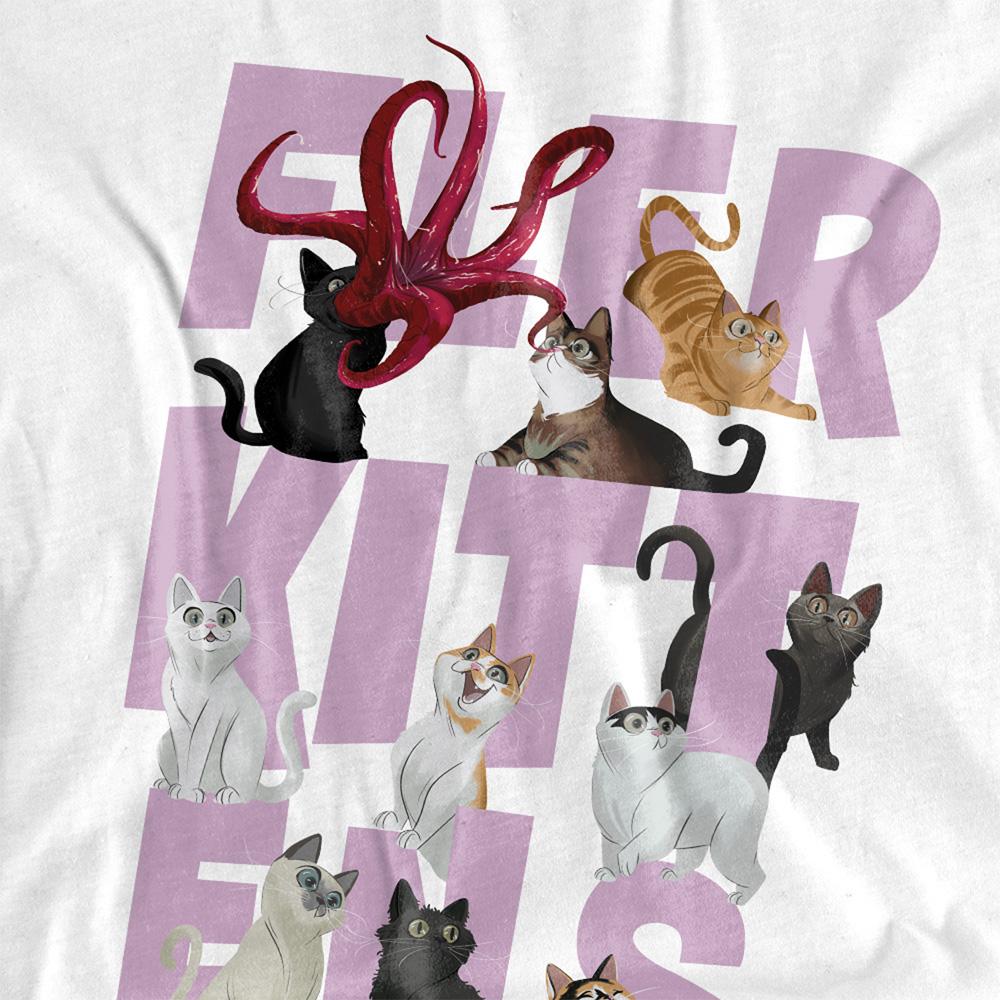 White - Side - The Marvels Unisex Adult Flerkittens T-Shirt