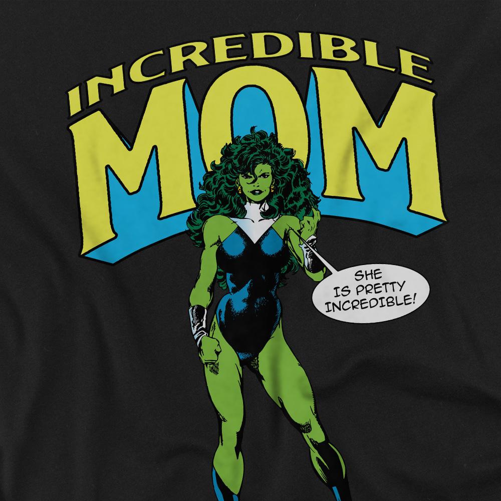 Black - Side - She Hulk Unisex Adult Incredible Mom Mothers Day T-Shirt