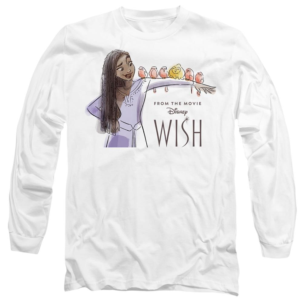 White - Front - Wish Unisex Adult Friends Asha T-Shirt
