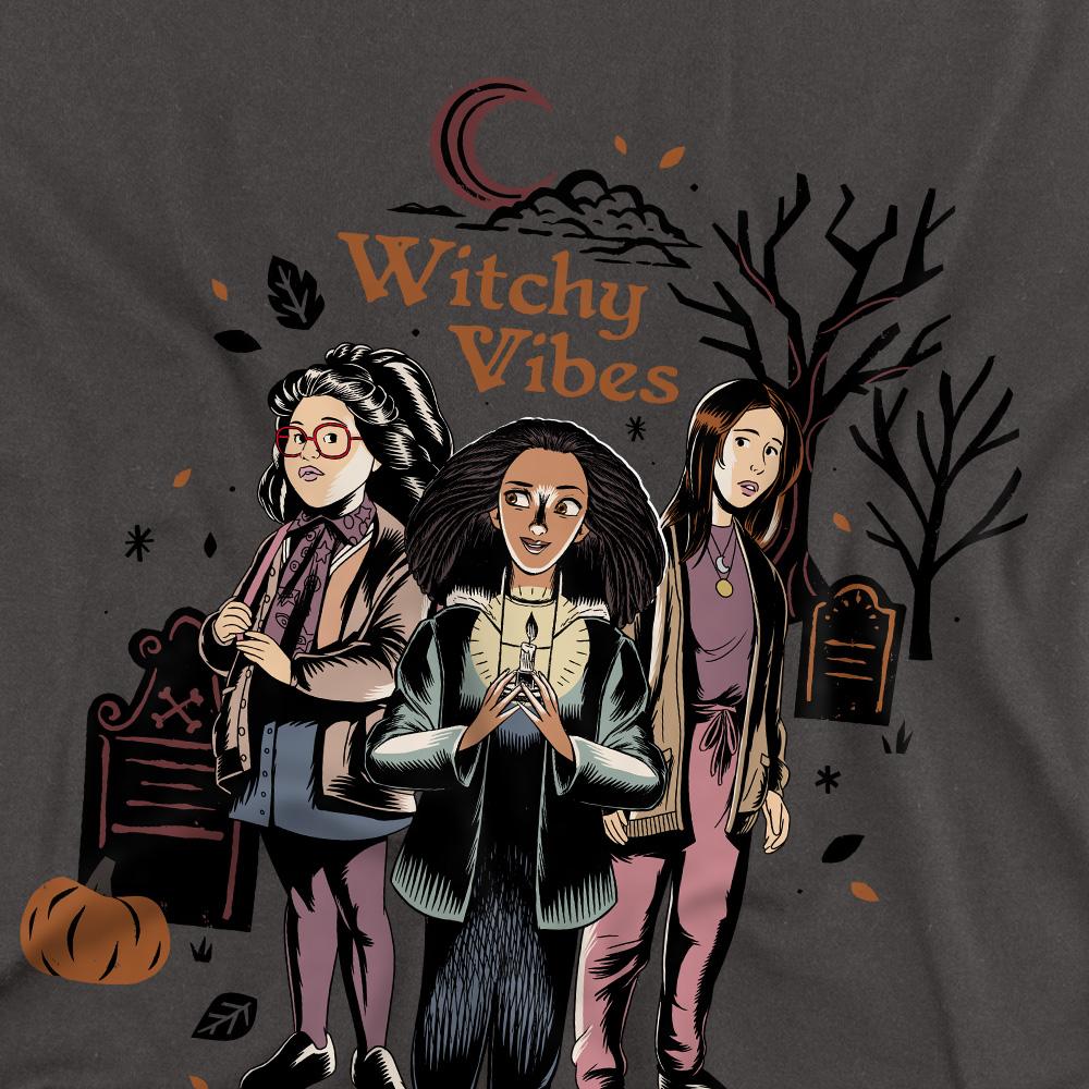 Charcoal - Side - Hocus Pocus 2 Unisex Adult Witchy Vibes Becca Izzy Cassie T-Shirt