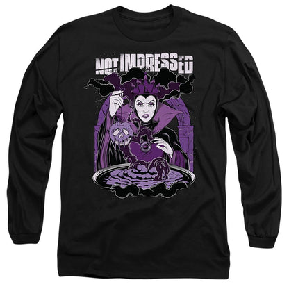 Black - Front - Disney Villains Unisex Adult Not Impressed Evil Queen T-Shirt