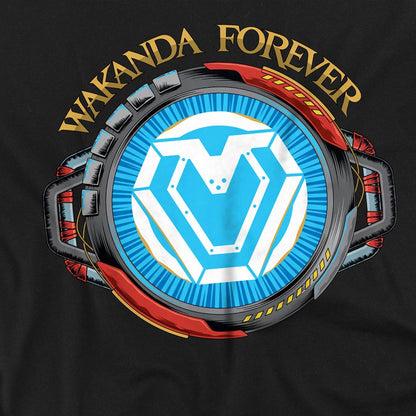 Black - Side - Black Panther: Wakanda Forever Unisex Adult Ironheart Reactor T-Shirt