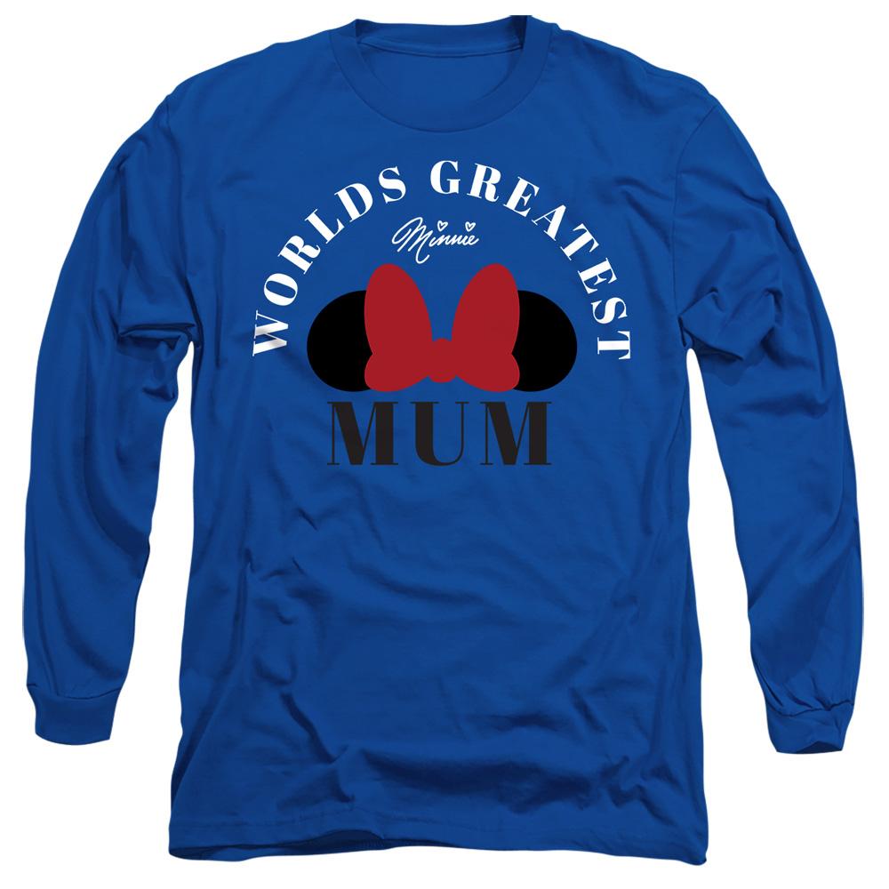 Royal Blue - Front - Minnie Mouse Unisex Adult World´s Greatest Mum Mothers Day T-Shirt
