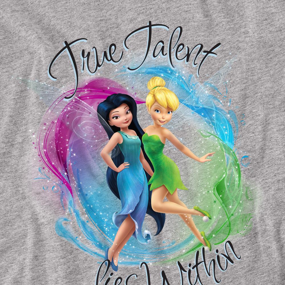 Sport Heather - Side - Disney Fairies Unisex Adult True Talent Within Tinker Bell & Silvermist T-Shirt