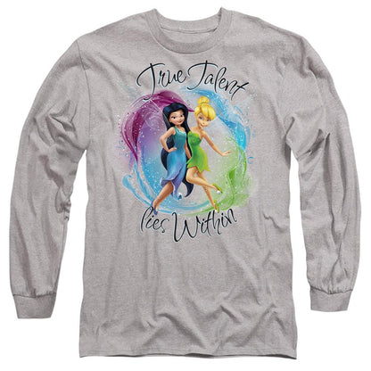 Sport Heather - Front - Disney Fairies Unisex Adult True Talent Within Tinker Bell & Silvermist T-Shirt