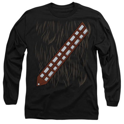 Black - Front - Star Wars Unisex Adult Chewbacca Costume T-Shirt