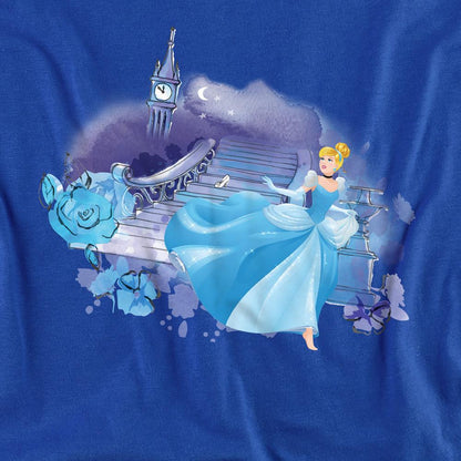 Royal Blue - Side - Cinderella Unisex Adult Staircase T-Shirt