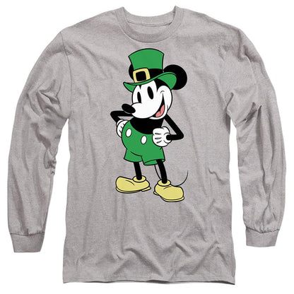 Sport Heather - Front - Mickey Mouse Unisex Adult St Patricks Day T-Shirt