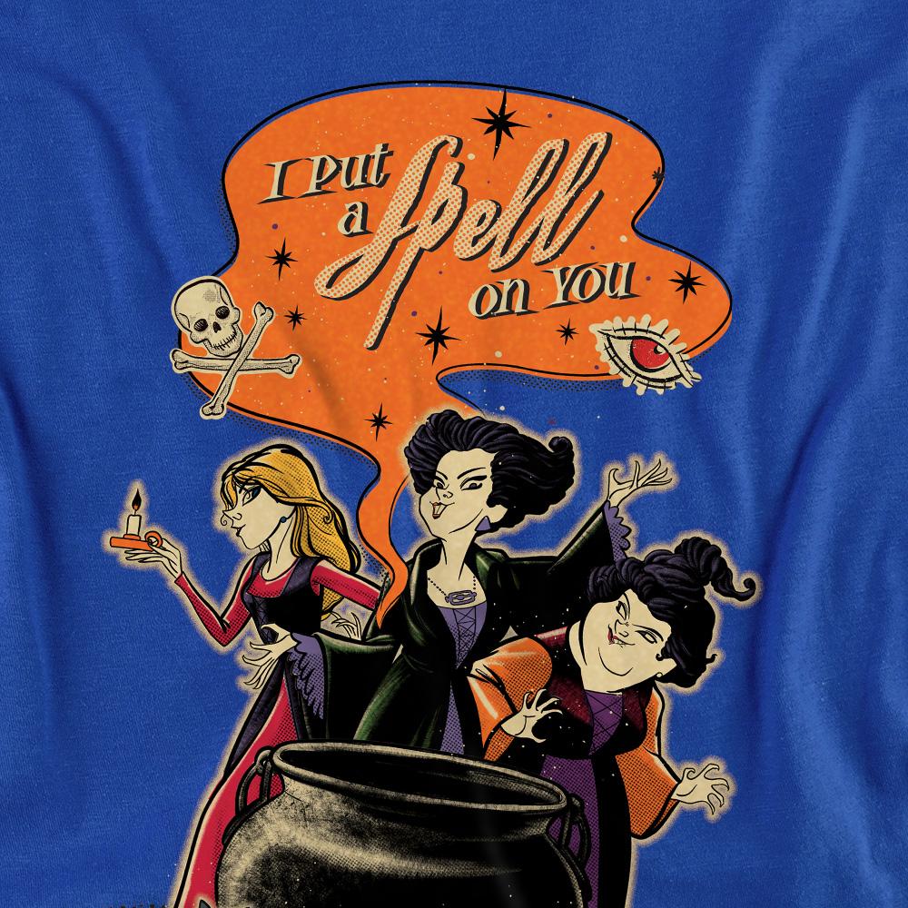 Royal Blue - Side - Hocus Pocus Unisex Adult Put A Spell On You Sanderson Sisters T-Shirt