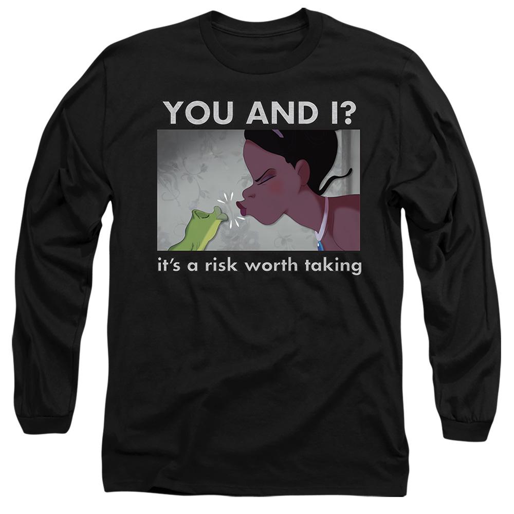 Black - Front - The Princess and the Frog Unisex Adult A Risk Worth Taking Tiana T-Shirt