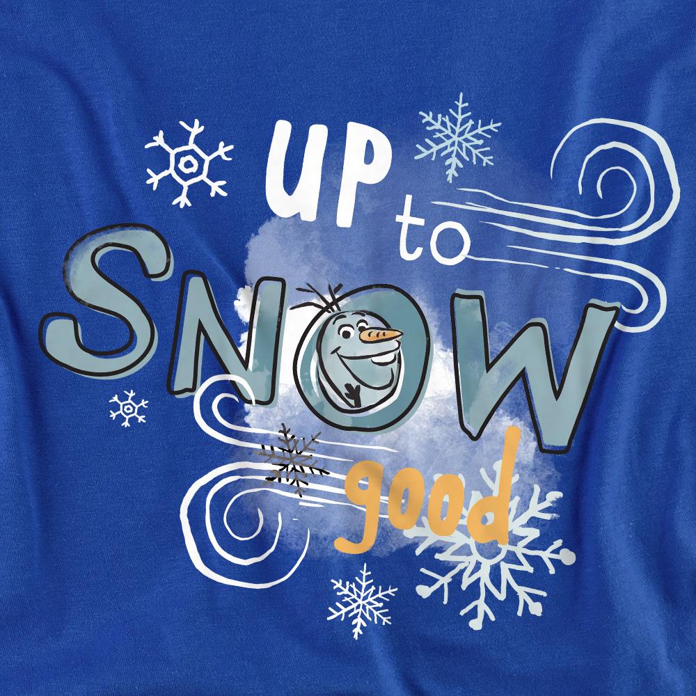 Royal Blue - Side - Frozen Unisex Adult Up To Snow Good Olaf T-Shirt