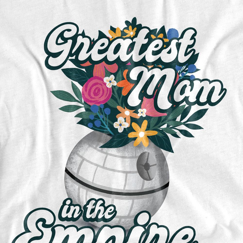 White - Side - Star Wars Unisex Adult Greatest Mom In The Empire Mothers Day T-Shirt