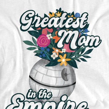 White - Side - Star Wars Unisex Adult Greatest Mom In The Empire Mothers Day T-Shirt