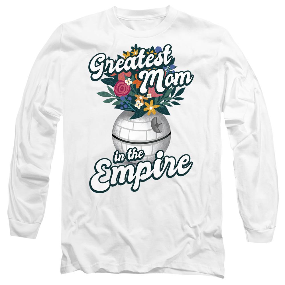White - Front - Star Wars Unisex Adult Greatest Mom In The Empire Mothers Day T-Shirt
