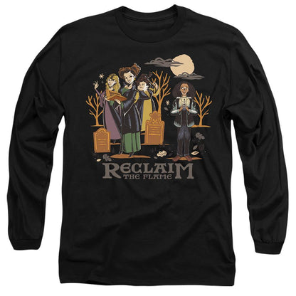 Black - Front - Hocus Pocus 2 Unisex Adult Reclaim The Flame Sanderson Sisters T-Shirt