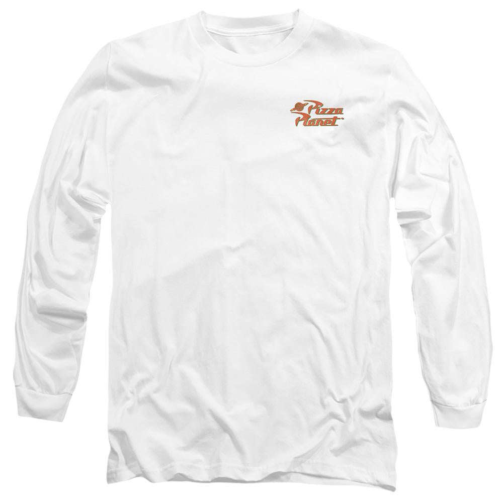 White - Front - Toy Story Unisex Adult Pizza Planet T-Shirt