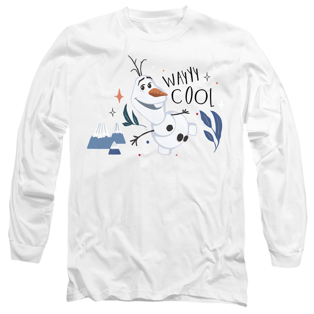 White - Front - Frozen Unisex Adult Wayyy Cool Olaf T-Shirt