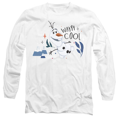 White - Front - Frozen Unisex Adult Wayyy Cool Olaf T-Shirt