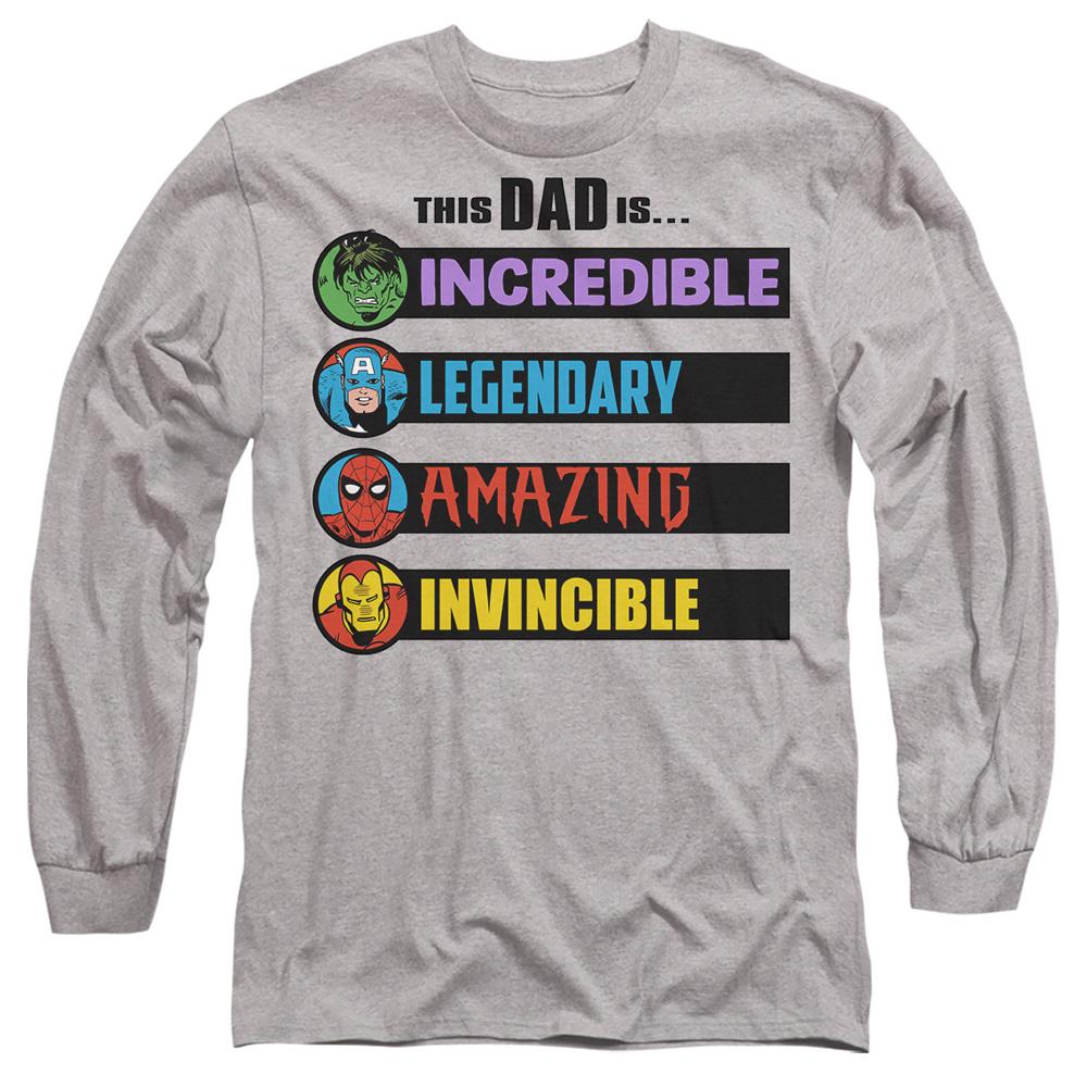 Sport Heather - Front - Marvel Comics Unisex Adult This Dad Is Fathers Day T-Shirt
